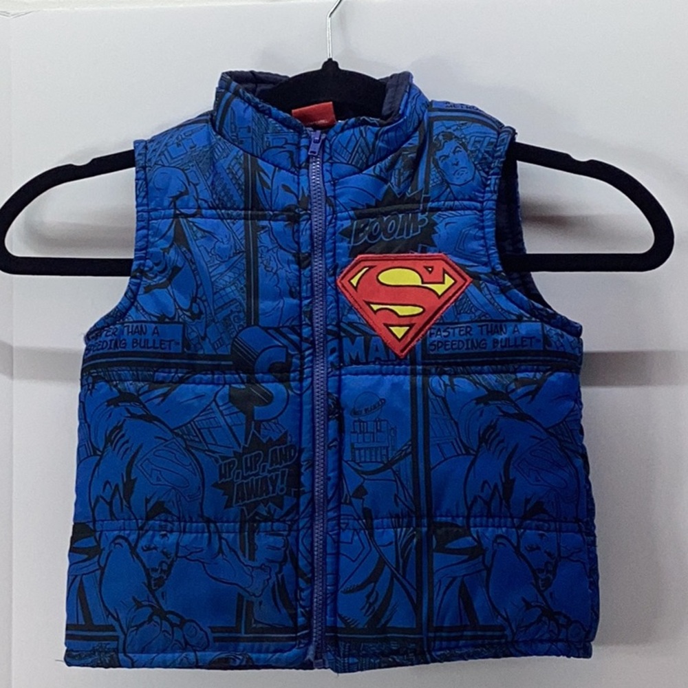 DC Comics Superman Blue Graphic Vest